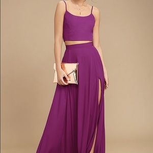 Lulus two piece formal dress